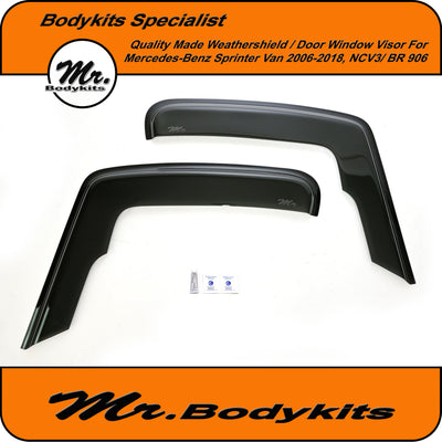 Mercedes Benz Sprinter Van 2006-2018 Weathershields / Window Visors NCV3/ BR 906 (Set of 2)