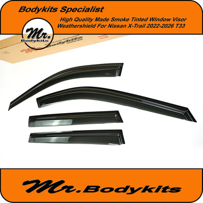 Nissan X-Trail 2022-2026 T33 High Quality Weathershields Window Visors By Mr Bodykits