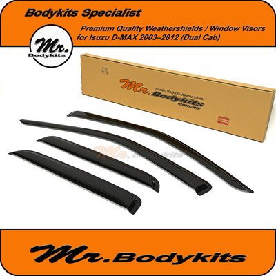 Premium Weathershields Window Visors For Isuzu D-MAX 2003–2012 Dual Cab