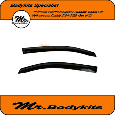 Weathershields Window Visors For VW Caddy Van 2004–2020 (Set of 2)