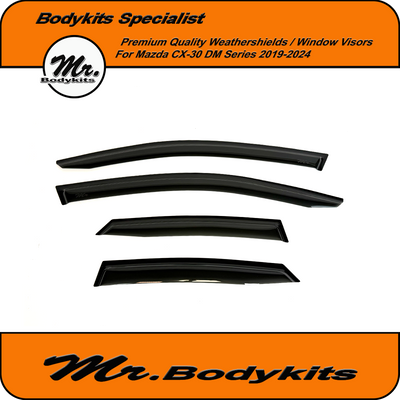 Premium Quality Weathershields Window Visors For Mazda CX-30/CX30 DM series 2019-2024