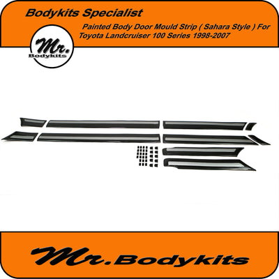 Toyota Landcruiser 100 Series 1998-2007 Dark Grey Painted Body Door Mould Strip