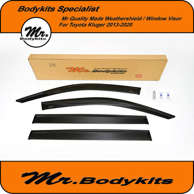 Toyota Kluger 2013-2020 GSU50R / GSU55R Window Visors Weathershields – Premium Quality by Mr Bodykits