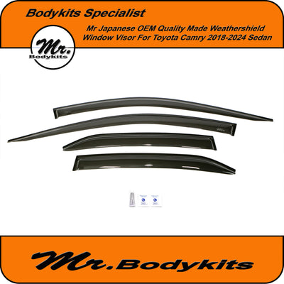 Toyota Camry 70 Series XV70 OEM Quality Weathershield Window Visor For 2018-2024 by Mr Bodykits