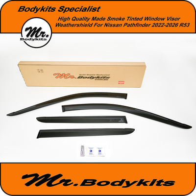 Nissan Pathfinder 2022-2026 R53 High Quality Weathershields Window Door Visors By Mr Bodykits