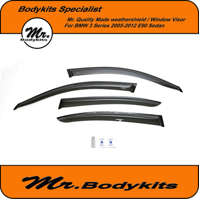 Mr Bodykits Quality Weathershield Window Visor Guard For BMW 3 Series E90 2005-2012
