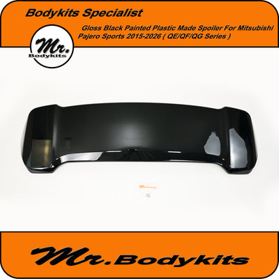 Mitsubishi Pajero Sport QE/QF/QG Series Spoiler Gloss Black Painted (2015–2026)