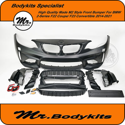 M2 Style Front Bumper For BMW 2 Series F22 2014-2021, High Quality Made