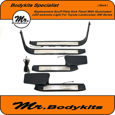 Toyota Landcruiser 200 Series Door Scuff Plate Panel With Illuminated Light (2007–2021)