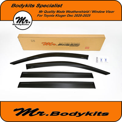 Toyota Kluger 2020-2025 Window Visors Weathershields (GSU70R / GSU75R / AXUH78R) – Premium Quality by Mr Bodykits