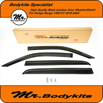 High Quality Weathershields Window Visors For Dodge Ram 2019-2025 DT