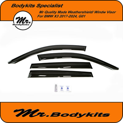 BMW X3 / iX3 2017-2024 G01 / G08 Weathershield Window Visor Guard by Mr Bodykits