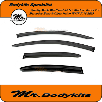For Mercedes Benz A Class W177 Quality Weathershields Window Visors For 2018-2025 Hatch