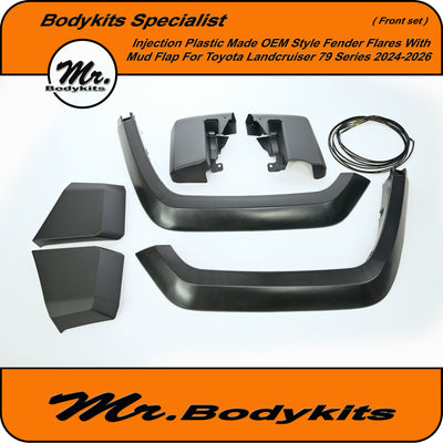 Mr Front Fender Flares Set Suitable For Toyota Landcruiser 70 Series (76/78/79) 2024-2026