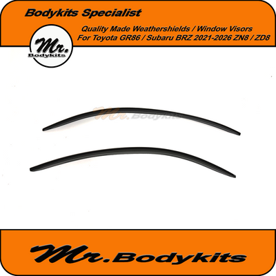 Weathershields Window Visors Suitable For Toyota 86 Subaru BRZ 2021-2026 ZD8 ZN8 (Set of 2)