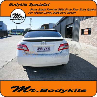 Gloss Black OEM Style Boot Spoiler For Toyota Camry 2006-2011 Sedan, Mr Bodykits