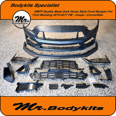 AMPP Dark Horse Style Front Bumper For Ford Mustang 2015-2017 FM, Coupe/ Convertible