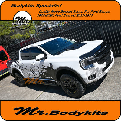 Ford Ranger / Everest 2022-2026 New Gen Raptor Style Bonnet Scoop, Quality With Great Fitment