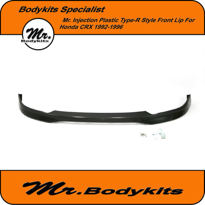 Mr. Bodykits Injection Plastic Type R Front Bumper Lip Spoiler For Honda CRX 1992-1996