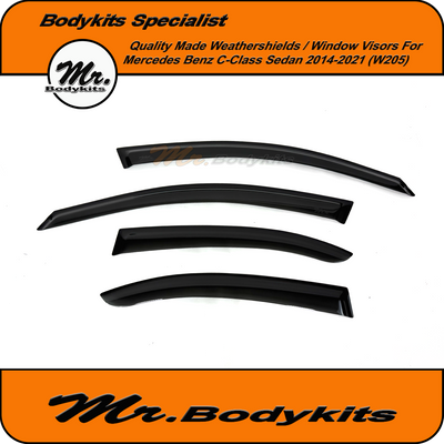 Weathershield Window Visor For Mercedes Benz C-Class W205 2014-2021, By Mr Bodykits