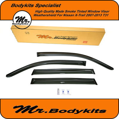 Nissan X-Trail 2007-2014 T31 High Quality Weathershields Window Visors By Mr Bodykits