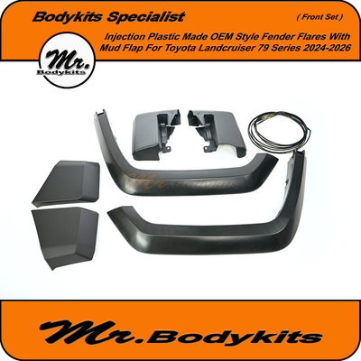 Mr Front Fender Flares Set Suitable For Toyota Landcruiser 70 Series (76/78/79) 2024-2026 (Front Set)