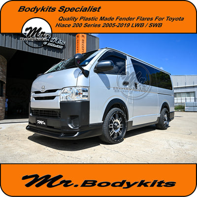 Wheel Guard Fender Flares Set For Toyota Hiace 2005-2019 LWB/SWB, Mr Bodykits