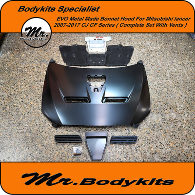 Mitsubishi Lancer 2007-2017 CJ CF Evo-X Metal Bonnet Hood (Local Pickup or Brisbane areas only)