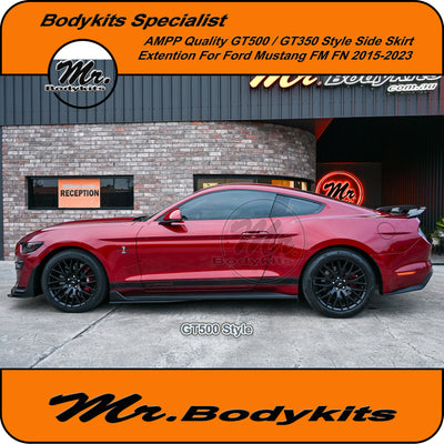 Ford Mustang FM FN 2015-2023 AMPP Style Side Skirt Extension, GT350 / GT500. Mr Bodykits