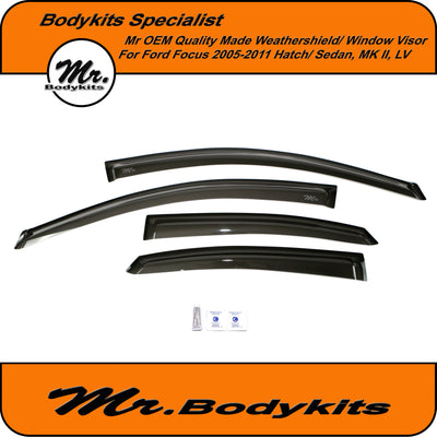 Ford Focus LS LT LV & MKII Weathershield/ Window Visor For 2005-2011 (Hatch/ Sedan)