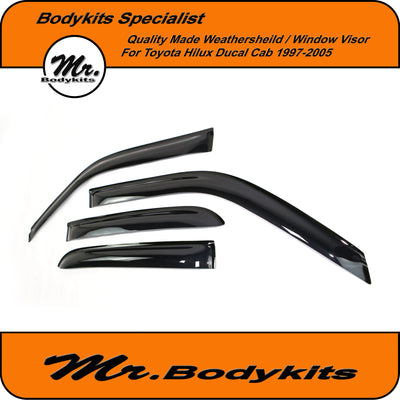 Mr quality weathershield / window visor guard for Toyota Hilux Dual Cab 1997-2005