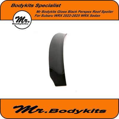Subaru WRX Sedan Gloss Black Perspex Rear Roof Spoiler Wing 2022-2025 VB, Mr Bodykits