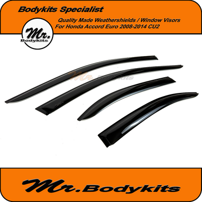 Premium Weathershields / Window Visors for Honda Accord Euro 2008–2014 (CU Series)