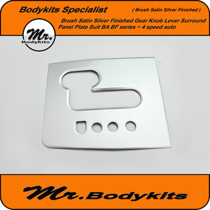 Black/ Silver/ ChromeGear Knob Lever Surround Panel Plate For Ford Falcon BA BF XT XR FPV 4 Speed Automatic