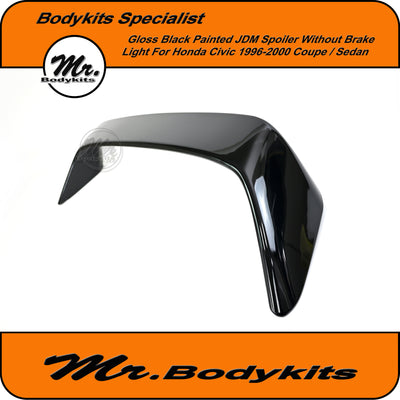 Gloss Black JDM Spoiler For Honda Civic 1996-2000 Sedan/Coupe EK ( Without Brake Light )