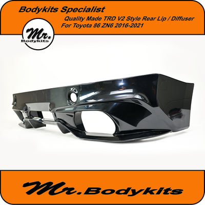 TRD Style Rear Bumper Diffuser Lip Suitable For Toyota 86 ZN6 / Subaru BRZ ZC6 2016-2021