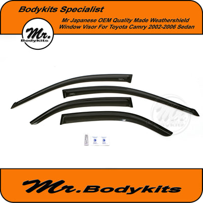 Toyota Camry 36 Series ACV36 OEM Quality Weathershield Window Visor For 2003-2006 by Mr Bodykits