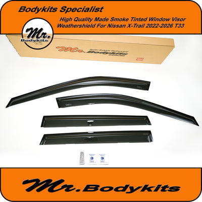 Nissan X-Trail 2022-2026 T33 High Quality Weathershields Window Visors By Mr Bodykits