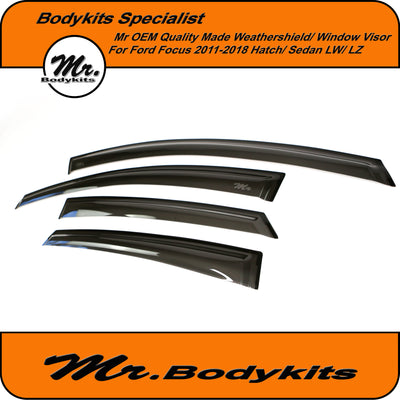 Ford Focus LW / LZ OEM Quality Weathershield/ Window Visor 2012-2018 For Hatch/ Sedan