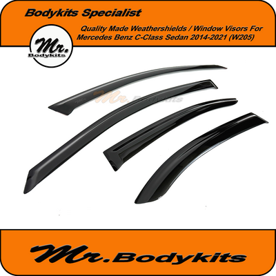 Weathershield Window Visor For Mercedes Benz C-Class W205 2014-2021, By Mr Bodykits