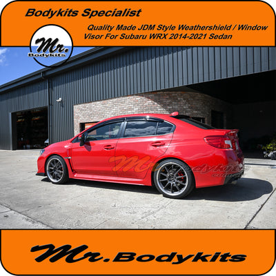 Subaru WRX VA 2014-2021 Quality JDM Style Weathershield Window Visor (Set of 4)