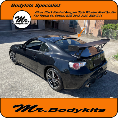 Gloss Black Rear Window Roof Spoiler Suitable For Toyota 86 / Subaru BRZ 2012-2021
