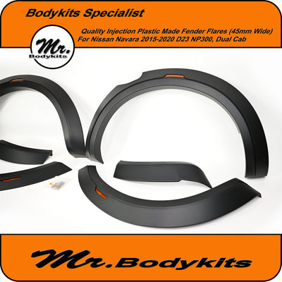 Quality Made Fender Wheel Flare For Nissan Navara NP300 D23 2015-2020, Dual Cab Full Set