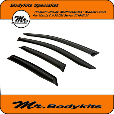 Premium Quality Weathershields Window Visors For Mazda CX-30/CX30 DM series 2019-2024