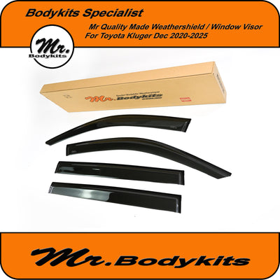 Toyota Kluger 2020-2025 Window Visors Weathershields (GSU70R / GSU75R / AXUH78R) – Premium Quality by Mr Bodykits