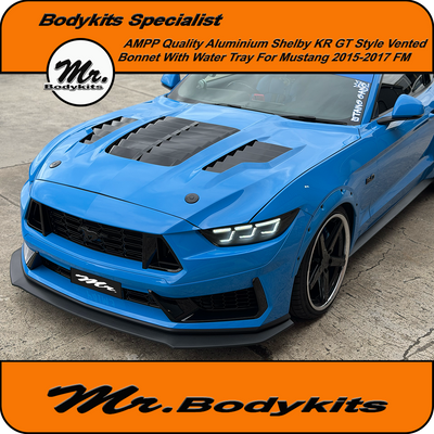Shelby KR GT Style Aluminium Bonnet Suit Ford Mustang FM 2015-2017 (Local Pickup Brisbane Only)