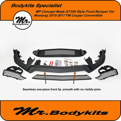 Ford Mustang 2015-2017 FM MP Concept GT350 Style Front Bumper , Mr Bodykits