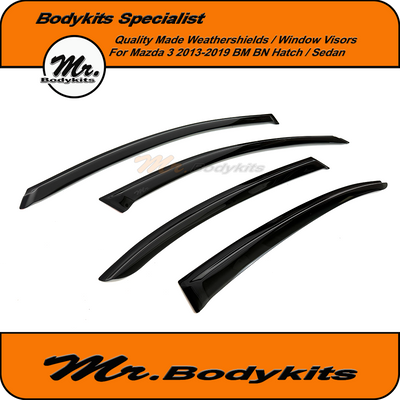 Quality Weathershields Window Visors For Mazda 3 2013-2019 Hatch/Sedan BM BN