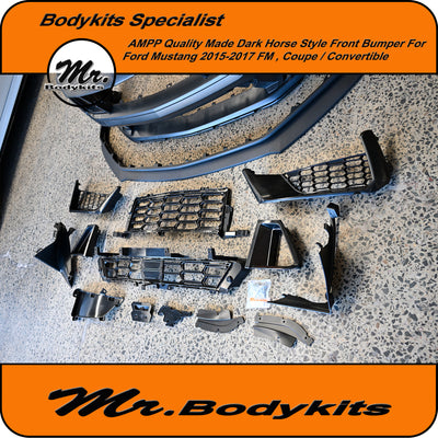 AMPP Dark Horse Style Front Bumper For Ford Mustang 2015-2017 FM, Coupe/ Convertible