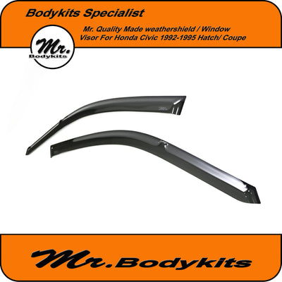 Honda Civic EG Weathershields Window Visors For 1992-1995 Hatch / Coupe, Mr Bodykits